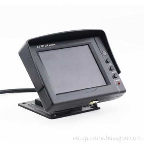 3.5-inch Car Backup Monitor with Remote Control, Multiple-language/12-24V/OSD Menu/Built-in Speaker